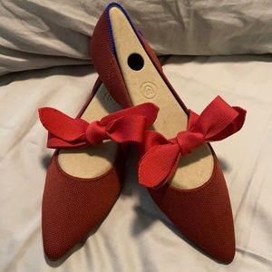 Rothys 9.5 Point Mary Janes - red, NWT